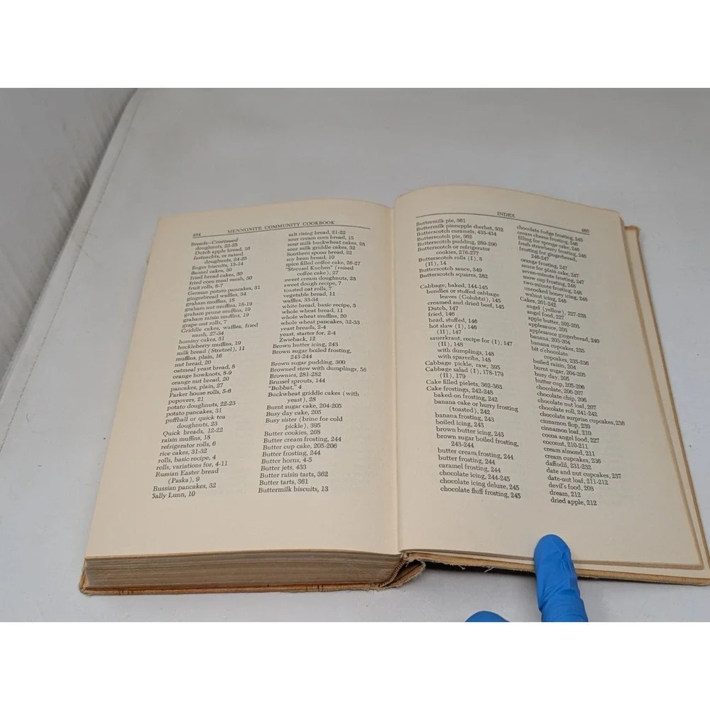 Mennonite Community Cookbook - Mary Emma Showalter 1950 Third Printing Hardcover